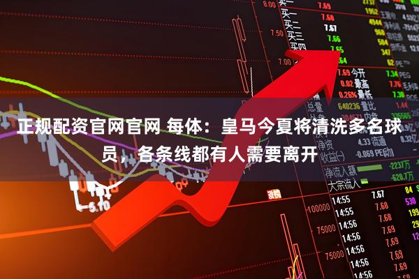 正规配资官网官网 每体：皇马今夏将清洗多名球员，各条线都有人需要离开